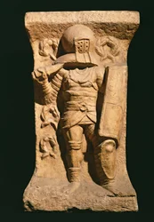 Reliëf met afbeelding van een secutor